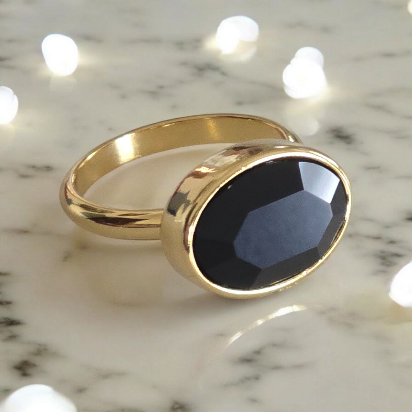 Swarovski Crystal Oval Focal Ring