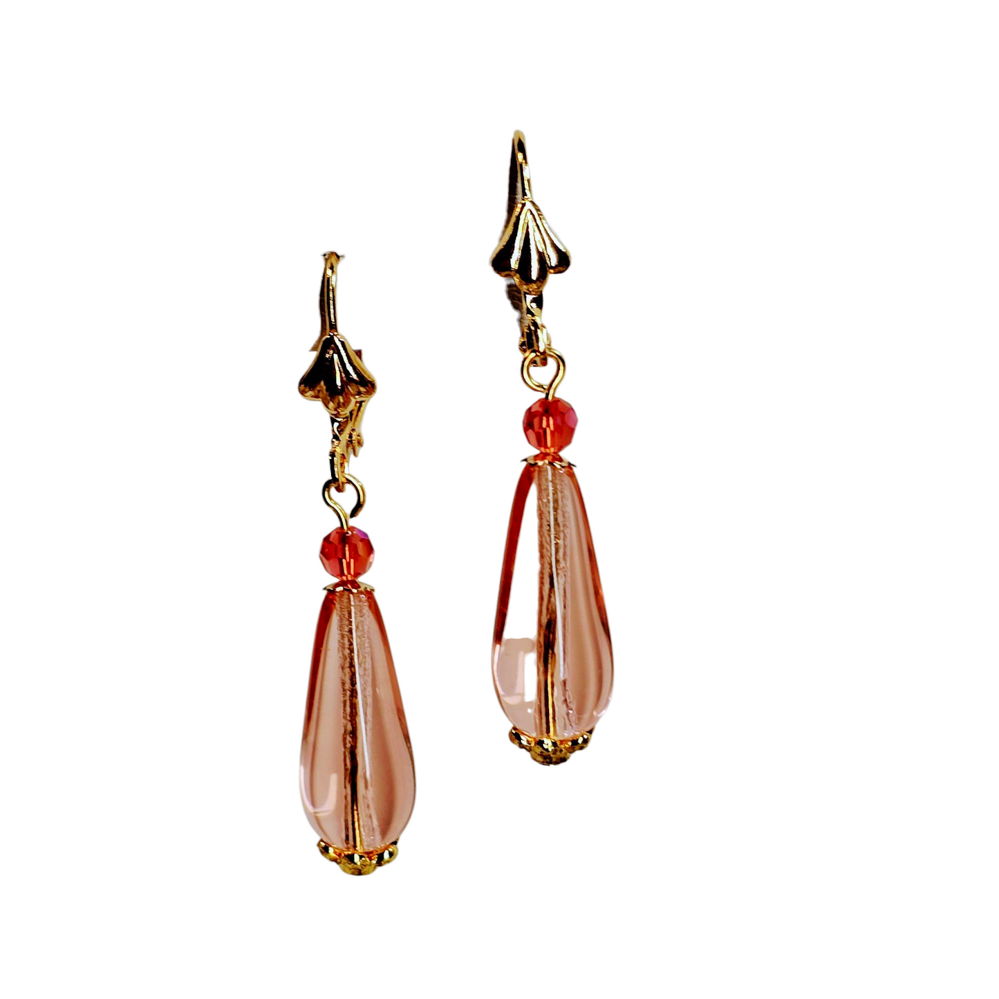Venetian Glass Rosaline Dangle Earrings