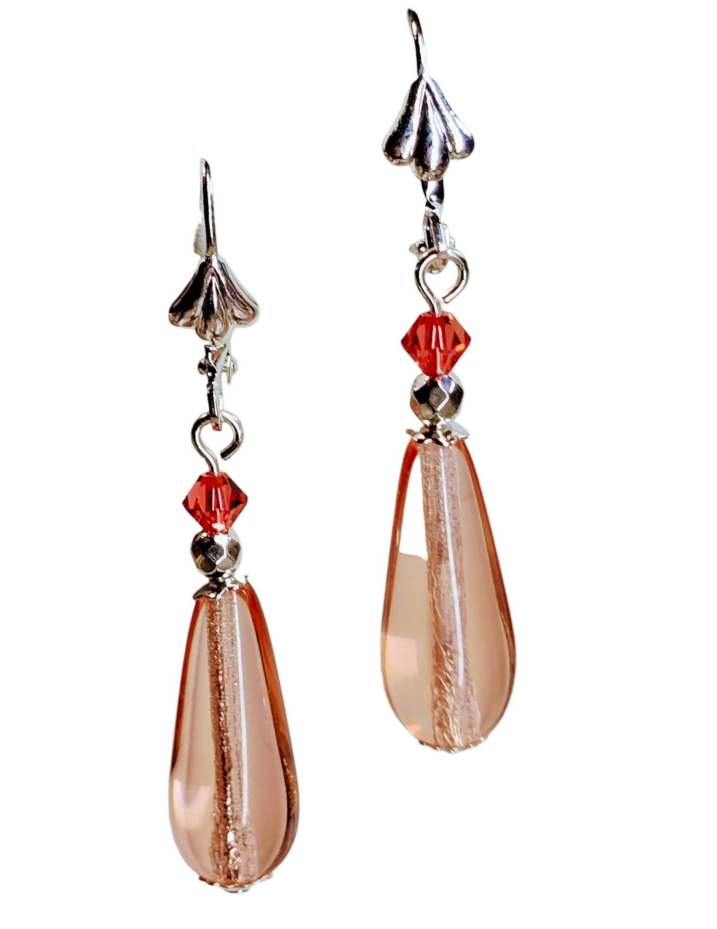Venetian Glass Rosaline Dangle Earrings