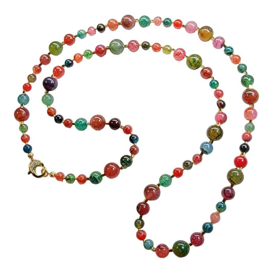 Mixed Colors Agate Necklace