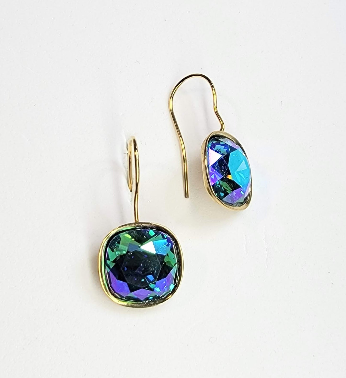 Swarovski Cushion Cut Crystal Dangle Earring