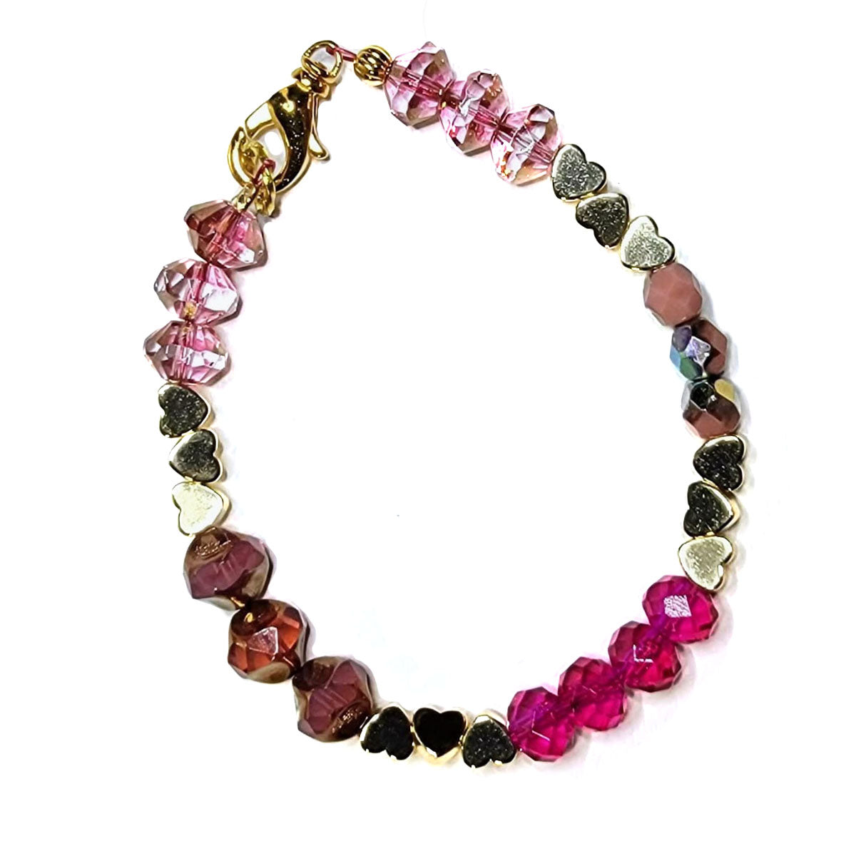 Pink Multi Heart Bracelet