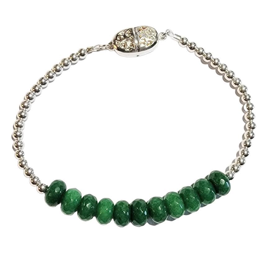 Multi Color Jade Stackable Bracelet