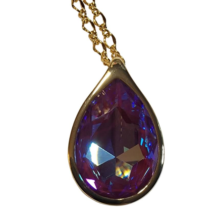 Swarovski Crystal Pear Shaped Focal Pendant