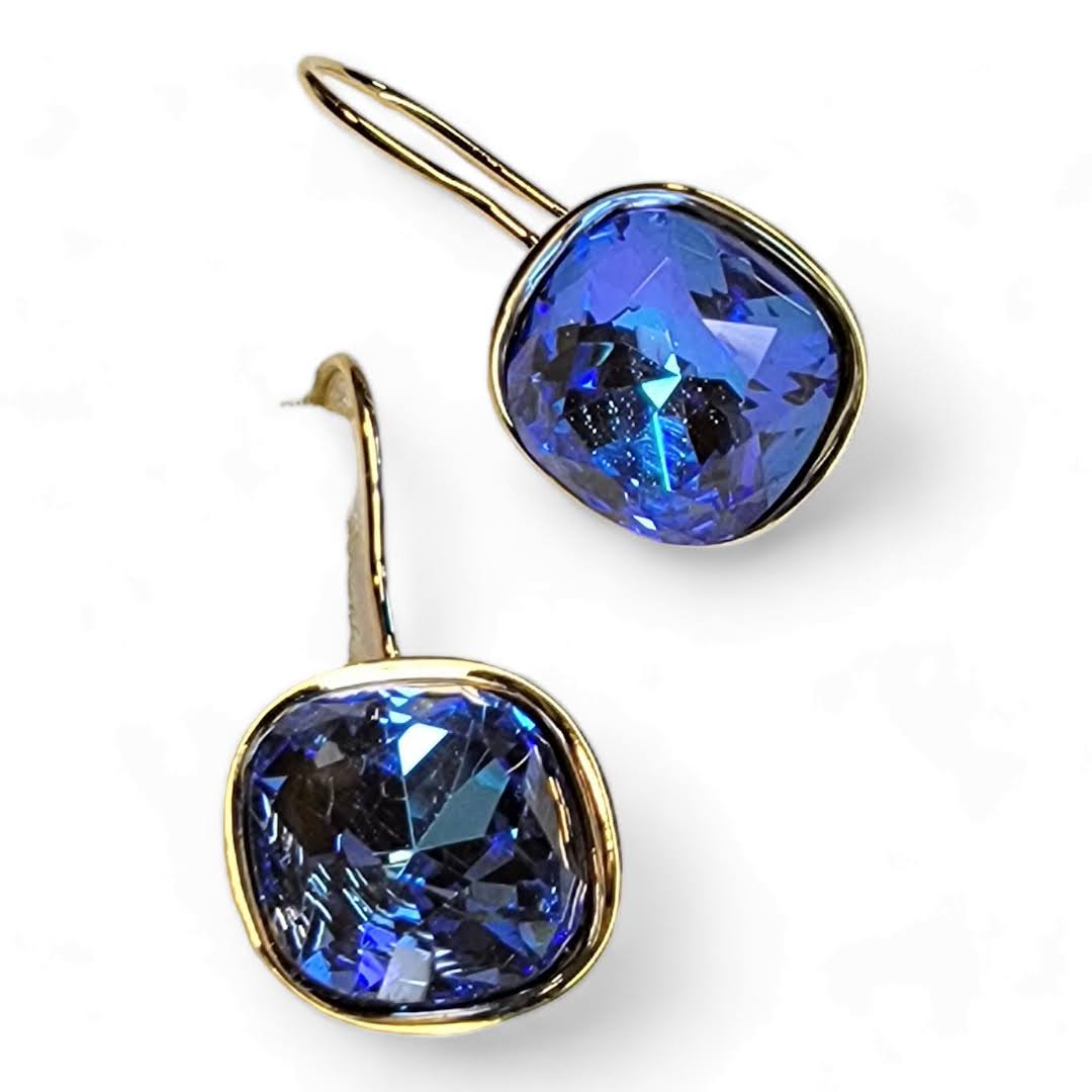 Swarovski Cushion Cut Crystal Dangle Earring