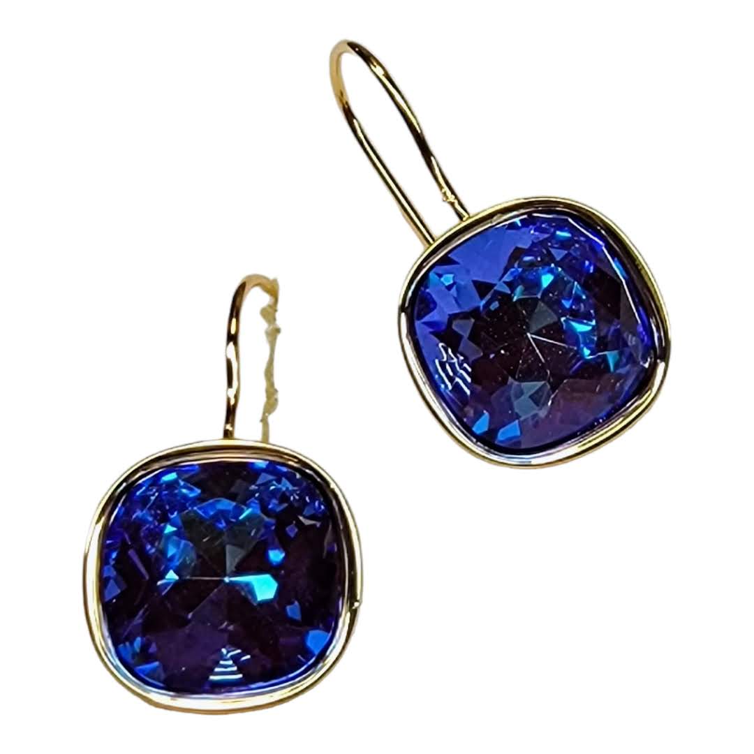 Swarovski Cushion Cut Crystal Dangle Earring