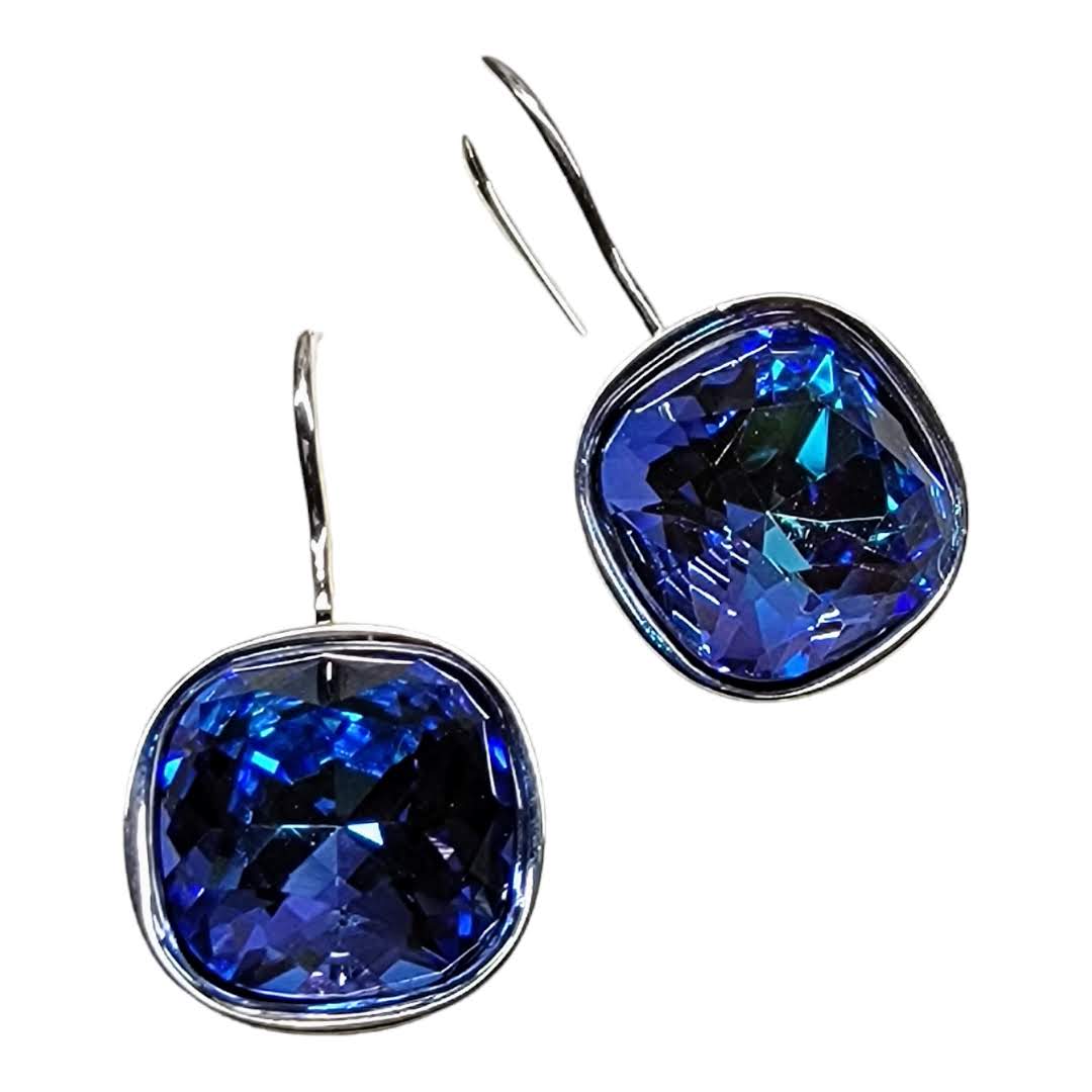 Swarovski Cushion Cut Crystal Dangle Earring